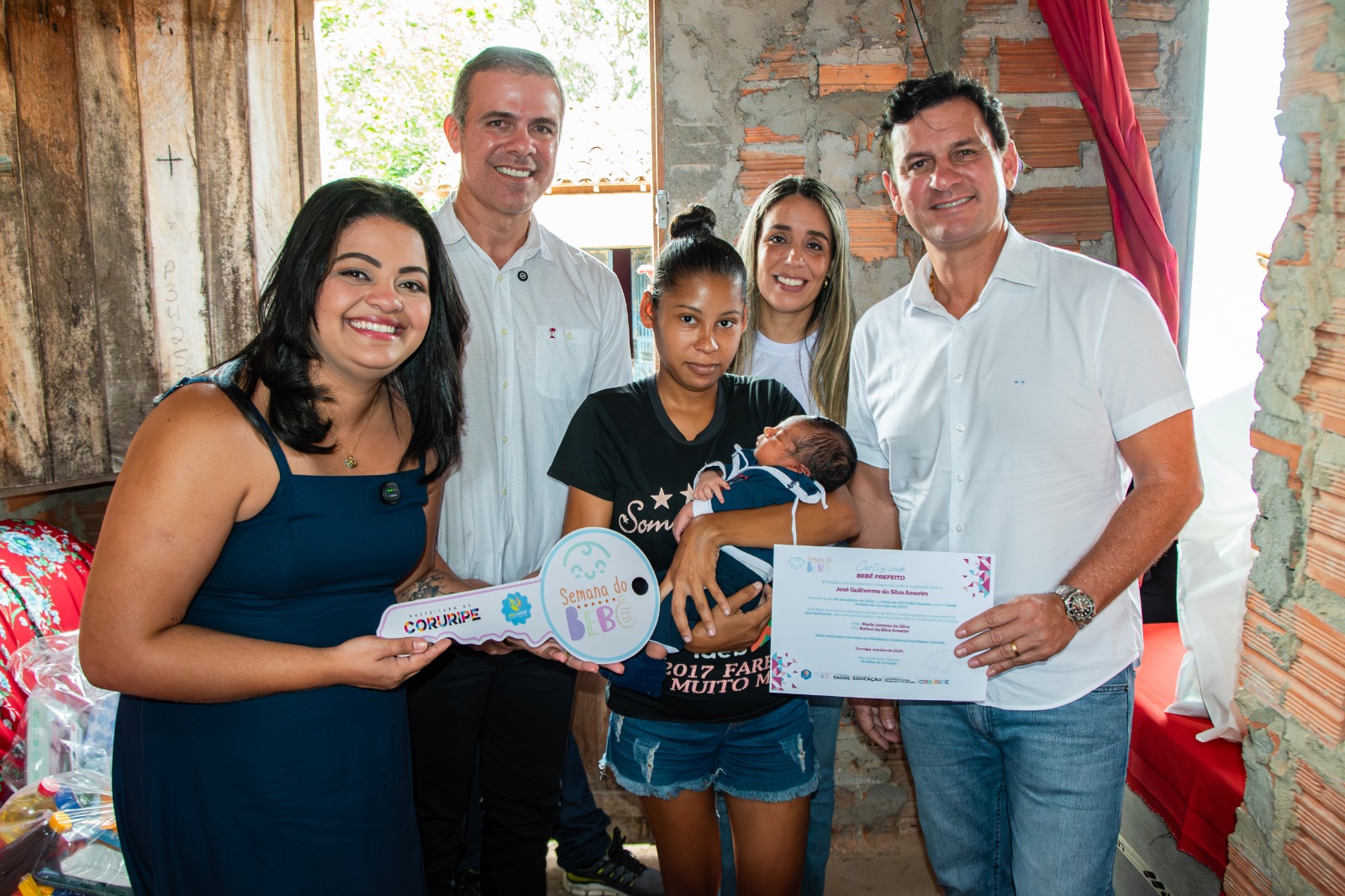 Na Semana do Bebê, prefeito Marcelo Beltrão homenageia José Guilherme, o Bebê Prefeito 2025